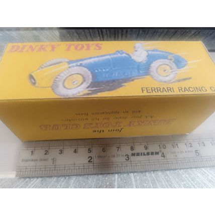 Dinky No23H Ferrari Racing Car - Replica / Repro Box