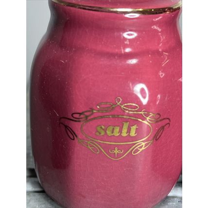 Sugar, Salt and Pepper Shaker Set x 3 Ceramic Vintage Collectible Decor Display
