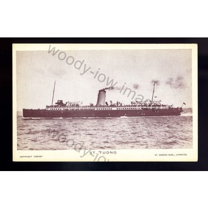 f2506 - Liverpool & North Wales Steamship Co. Ferry - St. Tudno - postcard