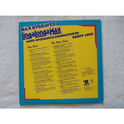 MAX BYGRAVES – LINGALONGAMAX - 12" ALBUM