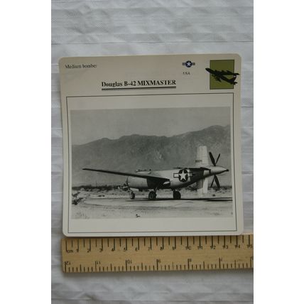 Douglas B-42 Mixmaster - USA - Medium Bomber - Collectors Club Card