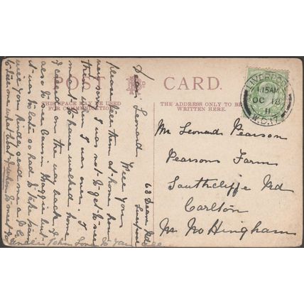Botanical Gardens, Liverpool, Lancashire, 1911 - Brown & Rawcliffe Postcard