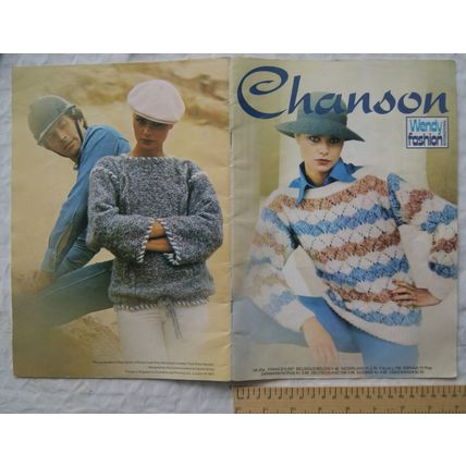 Vintage: Wendy Fashion Book numbers 101-112 in Chanson (brushed chunky)
