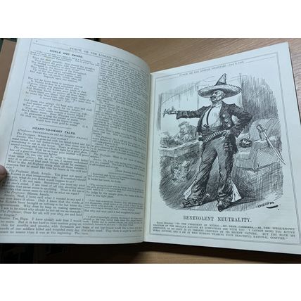 RARE* WW1 JULY-DEC 1916 PUNCH MAGAZINE BOUND VOLUME 151 ILLUSTRATED BOOK (P8)