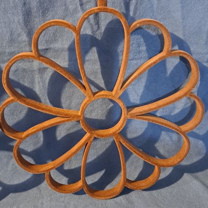 2 Brown FLOWER SCARF HANGER Belt Tie Velvet Holder Closet Organizer Necktie