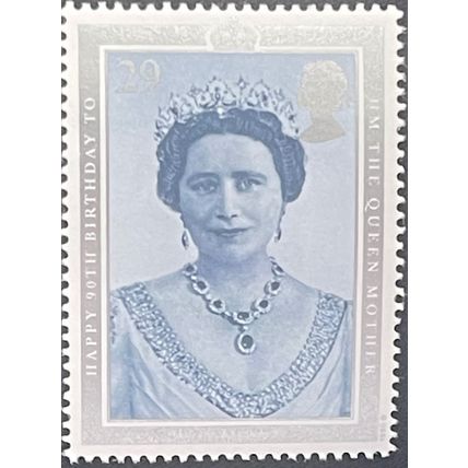 GB 1990 90th Birthday Queen Mother 29p Unmounted Mint MNH SG 1508 Sc 1328 stamp