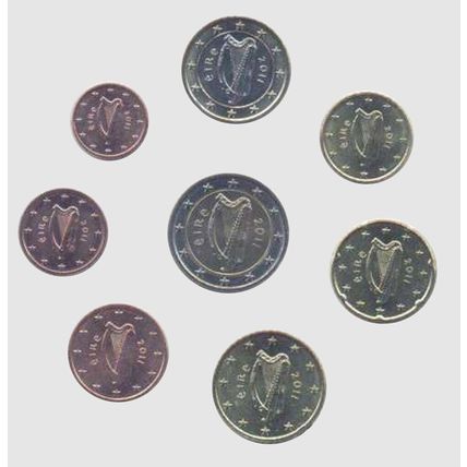 Ireland 2002 - Set of 8 Euro Coins (UNC) **VERY RARE**