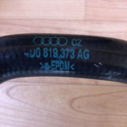 Audi D2 S8 4.2L Heater Hose Pair + Coolant Air Release Pipe 4D0819159 OEM
