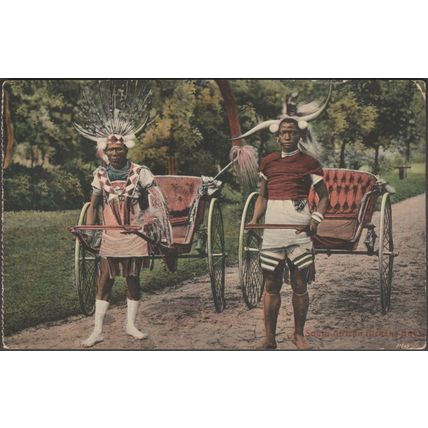 South African Ricksha Boys, c.1905-10 - Rittenberg Postcard