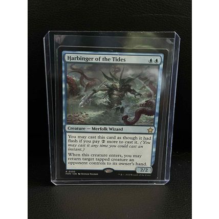Harbinger of the Tides Foundations Magic: the Gathering Trading Card