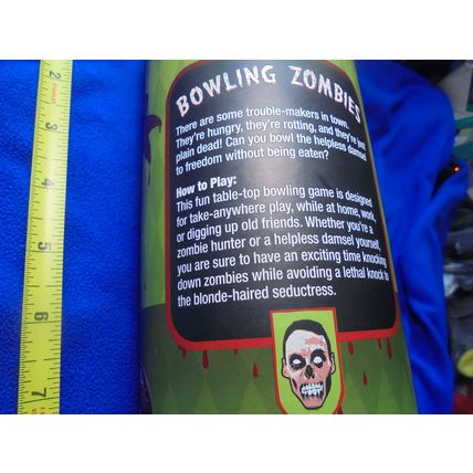 BOWLING ZOMBIES!! Tabletop Bowling Game! MINT! $20.00 shipped!! Get your creepy
