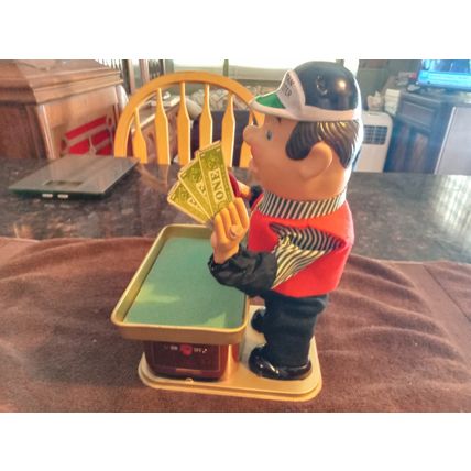 Old Battery Operated Cragstan Crapshooter W/Box Great Condition Sold AS IS 1950s