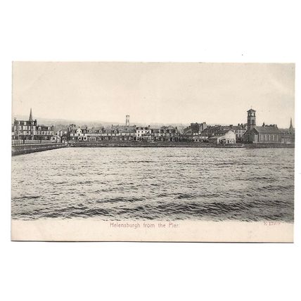 Postcard UK Scotland Argyllshire Helensburgh view from pier c. 1902-1906 ?