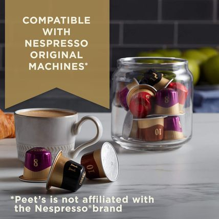 Peet'S Coffee, Medium Roast Espresso Capsules, Compatible with Nespresso Origina