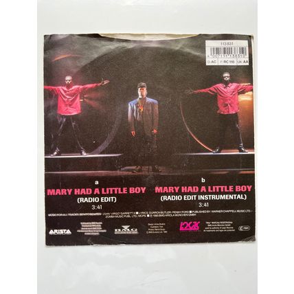 SNAP - MARY HAD A LITTLE BOY (UK 7" VINYL, 1990)