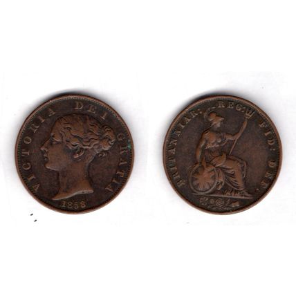 Great Britain. Victoria. Halfpenny 1858. dy22278