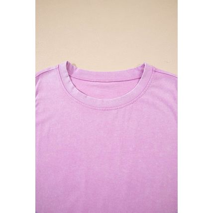 Phalaenopsis 2 Pieces Mineral Wash Cotton Tank Top Lined Split Skirt Set