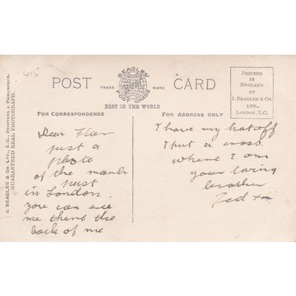 ED 415 LONDON - VICTORY MARCH ALLIED TROOPS JULY 19TH 1919. RP POSTCARD
