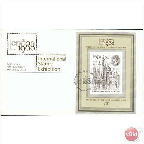 GB FDC 1980 - London 80 Stamp EX - (mint) London SHS