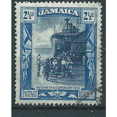 Jamaica 1919 SG82a 2 1/2d Blue-Black & Deep Blue Fine Used .. ..