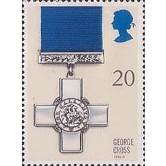 Great Britain 1990 Gallantry Awards 20p George Cross Unmounted Mint SG1518 stamp