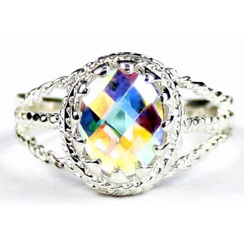 Mercury Mist Topaz, 925 Sterling Silver Ladies Ring, SR070
