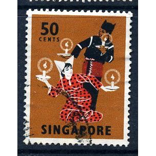 Singapore 1968-72 50c definitive, used, SG 110