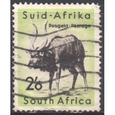 South Africa 1954 - SG162 - 2s.6d sepia/green - Nyala - used