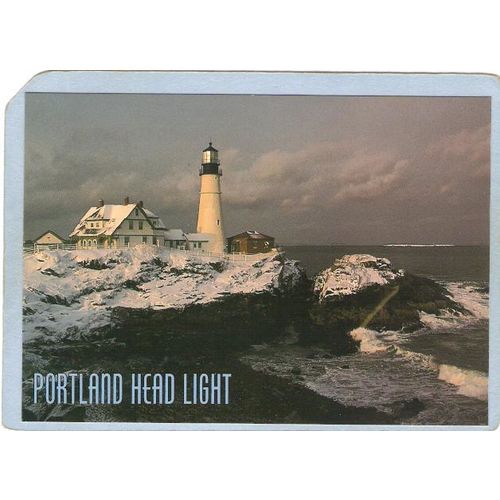 ME Portland Lighthouse Postcard Portland Head Lighthouse lighthouse_box1~257