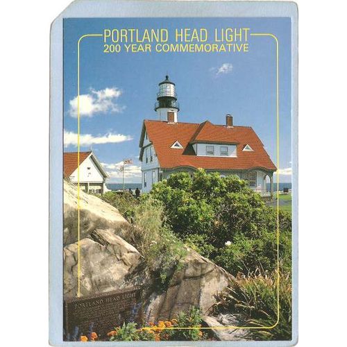 ME Portland Lighthouse Postcard Portland Head Lighthouse 200 Year Commemor~262
