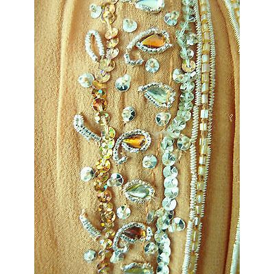 INDIAN WEDDING BRIDAL ORANGE & MUSTARD LEHENGA CHOLI (M) UK 10 £650 BNWT