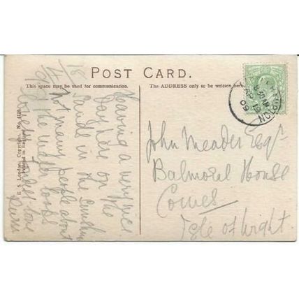 Littlehampton, W Sussex - Beach - postcard by ES - local pmk 1909