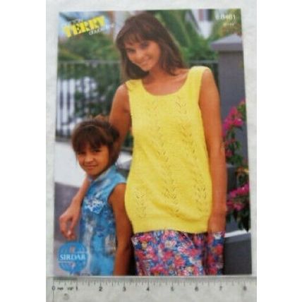 Vintage: Sirdar 8461 top, cotton DK
