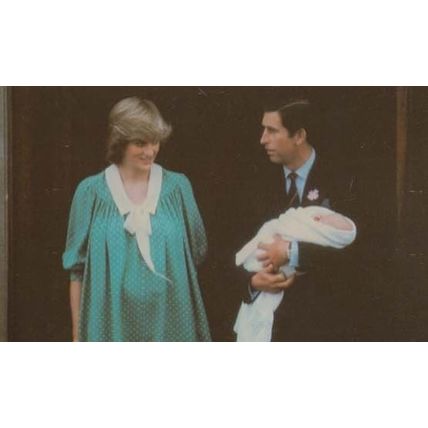 Prince Charles Hold Holding The Baby 1982 Royal Postcard