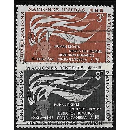 1957 Michel 64/65 - #2 fine used (o)