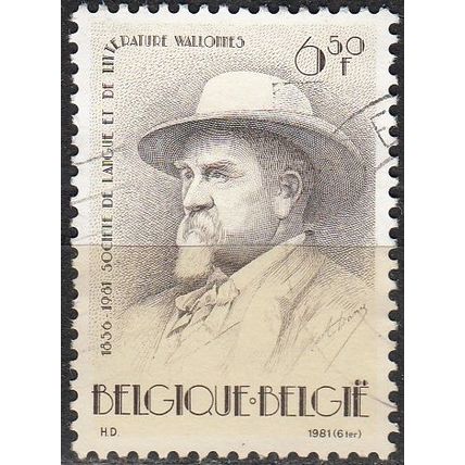 Belgique 1981 Michel 2067 O Cote (2008) 0.30 € Edouard Remouchamps Cachet rond