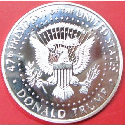 Trump Assassination Attempt. Challenge Coin. 1.50" Silver Tone. 73b.
