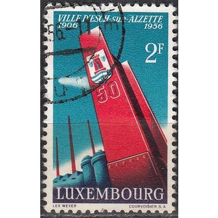 Luxembourg 1956 Michel 551 O Cote (2008) 0.60 € 50 Ans Ville d'Esch-sur-Alzette