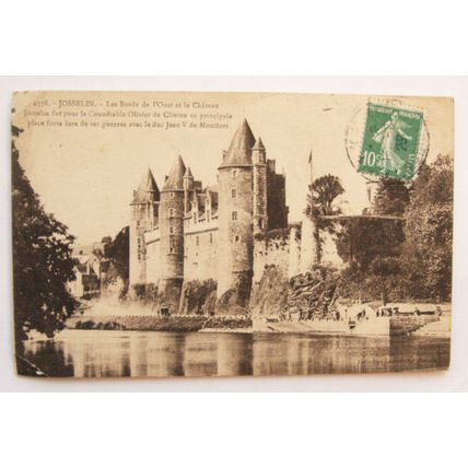 1923 postcard Chateau, Josselin, France