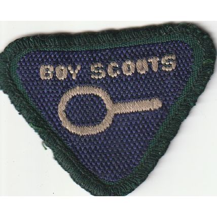 Scout Badges UK Pre 67 -Wolf Cub Proficiency- Collector-Black Back - Used (PF75)