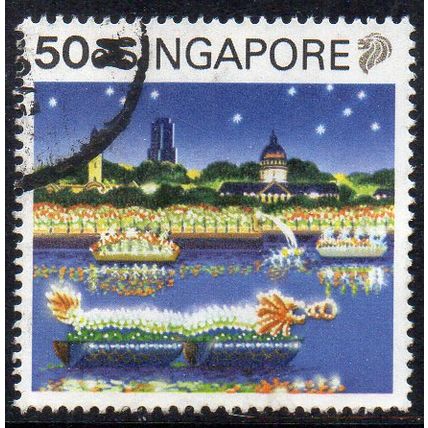Singapore 1990 Tourism and Culture - Chinese New Year Boats 50c Used