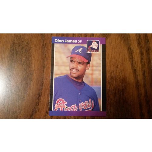 1989 Donrus Card # 340 Dion James Near Mint (7) Atlanta Braves