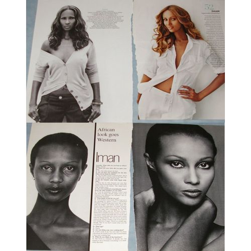 IMAN 44x Clippings 1980s-recent