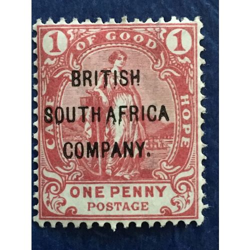 British South Africa 1896 COGH Hope 1d Rose Red Mounted Mint MM SG 59 stamp