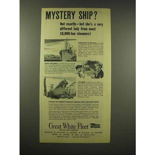 1944 Great White Fleet Ad - Mystery Ship?
