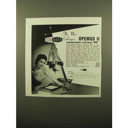 1960 Meopta Opemus II Enlarger Ad - Rangefinder