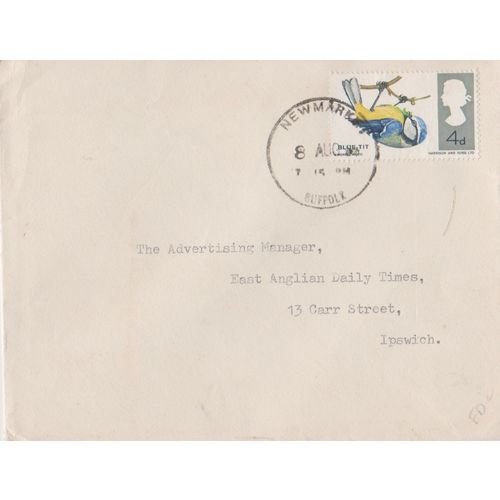 GB 1964 British Wild Birds Blue Tit FDC Newmarket pm see rest