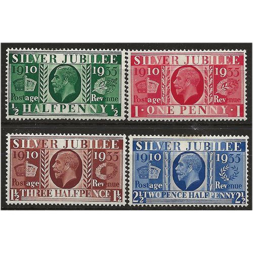 1935 Silver Jubilee Set SG453-456 Mounted Mint . .