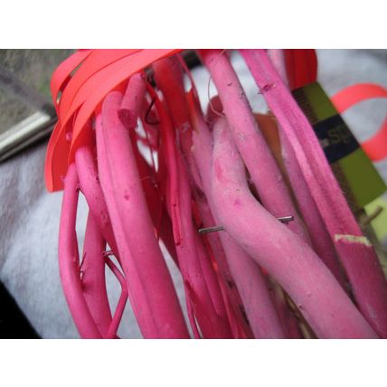 3 Dyed Pink White Bundled Rounded Sticks Wreath Sweet Garden Spring Shop Craft