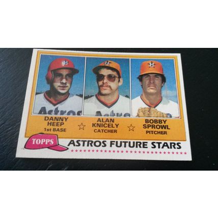 1981 Topps Card # 082 Houston Astros Future Stars Very Good-Excellent (4)
